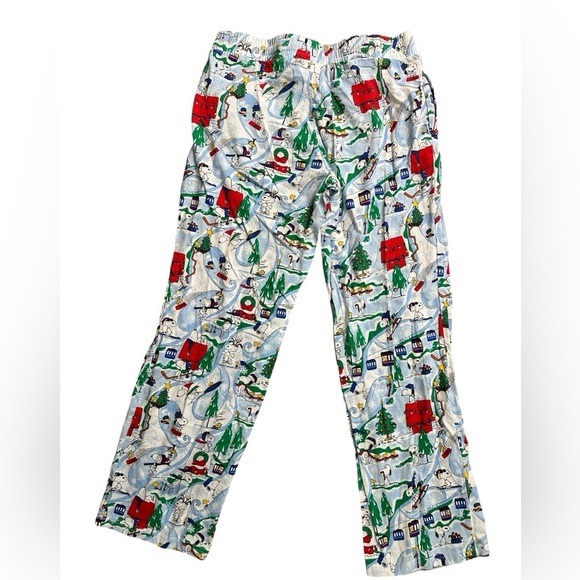 A329 SNOOPY Retired pattern VERA BRADLEY Ski Slope Peanuts Pajama Pants Small - Picture 3 of 6